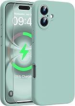 Turquoise Back Cover Silicone Case for Iphone 16