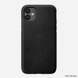 Black Leather case for Iphone 16 with Magsafe